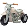 Qaba Ride On Motorcycle, 6V Ride on Bubble Car, 3 Wheeled Electric Motorcycle for Kids w/ LED Headlight, Music, Cream White