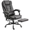 Vinsetto Executive Office Chair Vibration Massage Gray with Reclining Backrest Adjustable Height