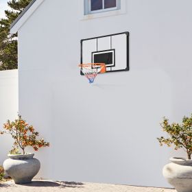 Wall Mounted Basketball Hoop Mini with 45'' x 29'' Shatter Proof Backboard Durable Rim for Indoor Outdoor