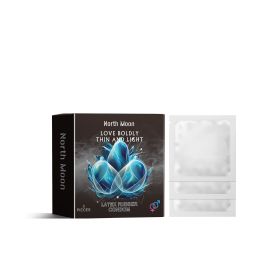 North Moon Latex Rubber Condom, Ultra Thin Moisturizing Vitality Hyaluronic Acid Thread Type Adult th Care Products