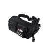 [Crystal Black] Multi-Purposes Fanny Pack / Back Pack / Travel Lumbar Pack