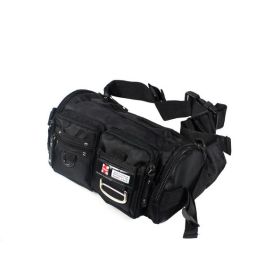 [Crystal Black] Multi-Purposes Fanny Pack / Back Pack / Travel Lumbar Pack