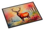 NEW Deer Stag Doormat Front Door Mat Indoor Outdoor Rugs for Entryway, Non Slip Washable Low Pile, 18H X 27W