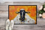 NEW Peach Wool Sheep Doormat Front Door Mat Indoor Outdoor Rugs for Entryway, Non Slip Washable Low Pile, 18H X 27W