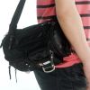 [Crystal Black] Multi-Purposes Fanny Pack / Back Pack / Travel Lumbar Pack